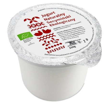 Jogurt naturalny BIO 250 g  (secymin)