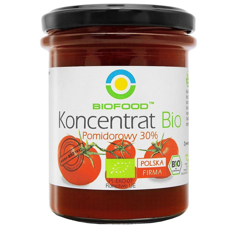 Koncentrat pomidorowy 30 % bezglutenowy bio 200 g