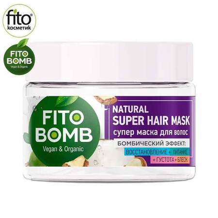 FITO BOMB Maska do włosów rewitalizująca, odżywcza, nadająca gęstość i połysk, 250 ml - Fitokosmetik