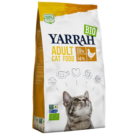 Karma dla kota dorosłego z kurczakiem bio 800 g - Yarrah