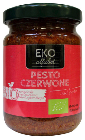 Pesto Czerwone Bio 140 g - Eko Alfabet